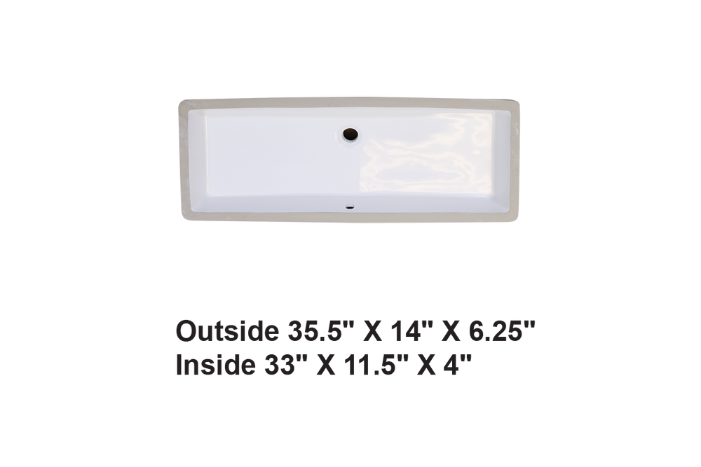 AD-C25-Undermount Rectangular Ceramic