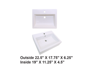 AD-C28-Wallmount Rectangular Ceramic