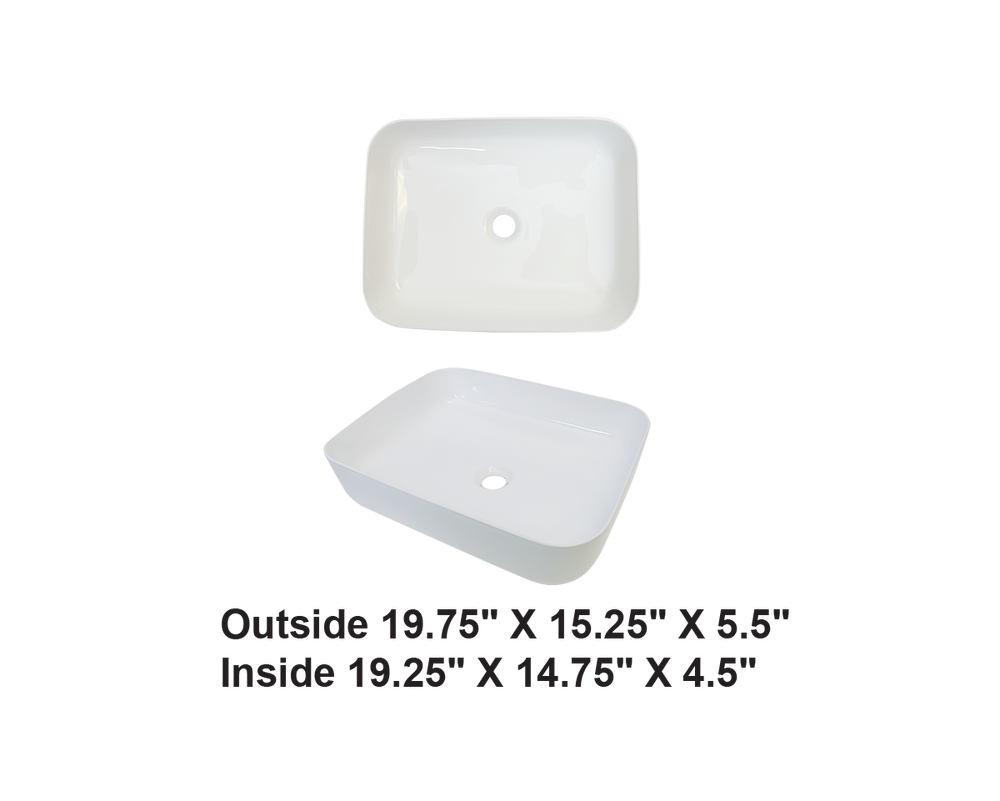 AD-C29-Vessel Rectangular Ceramic