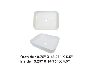 AD-C29-Vessel Rectangular Ceramic