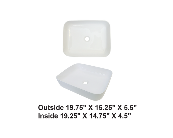 AD-C29-Vessel Rectangular Ceramic
