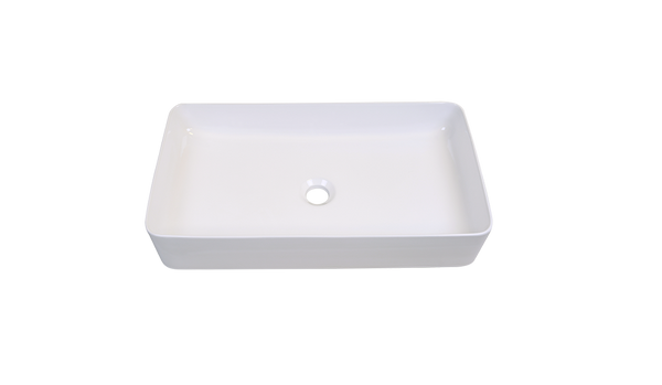 AD-C33-Vessel Rectangular Sink White