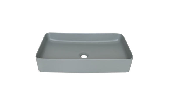 AD-C34-Vessel Rectangular Sink Matt Gray