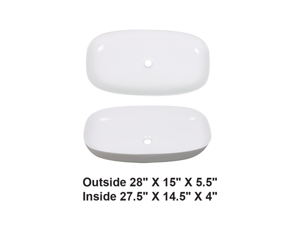 AD-C35-Vessel Rectangular Ceramic