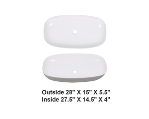 AD-C35-Vessel Rectangular Ceramic