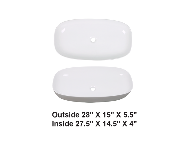AD-C35-Vessel Rectangular Ceramic