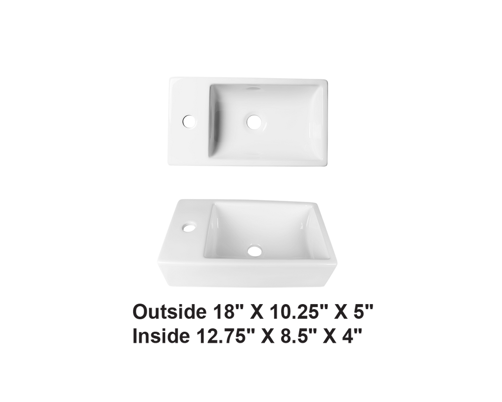 AD-C36-Vessel Rectangular Ceramic