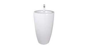 AD-C37-Pedestral Round Ceramic Backside Sink