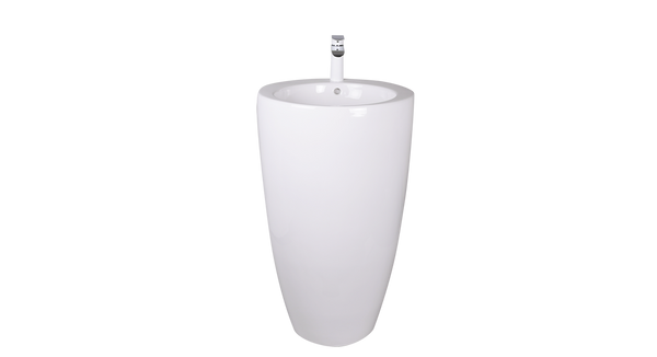 AD-C37-Pedestral Round Ceramic Backside Sink