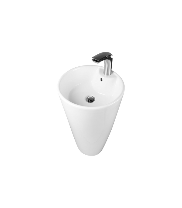 AD-C38-Pedestral Round Ceramic Backside Sink