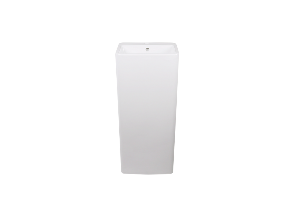 AD-C39-Pedestral Rectangular Ceramic Backside Sink