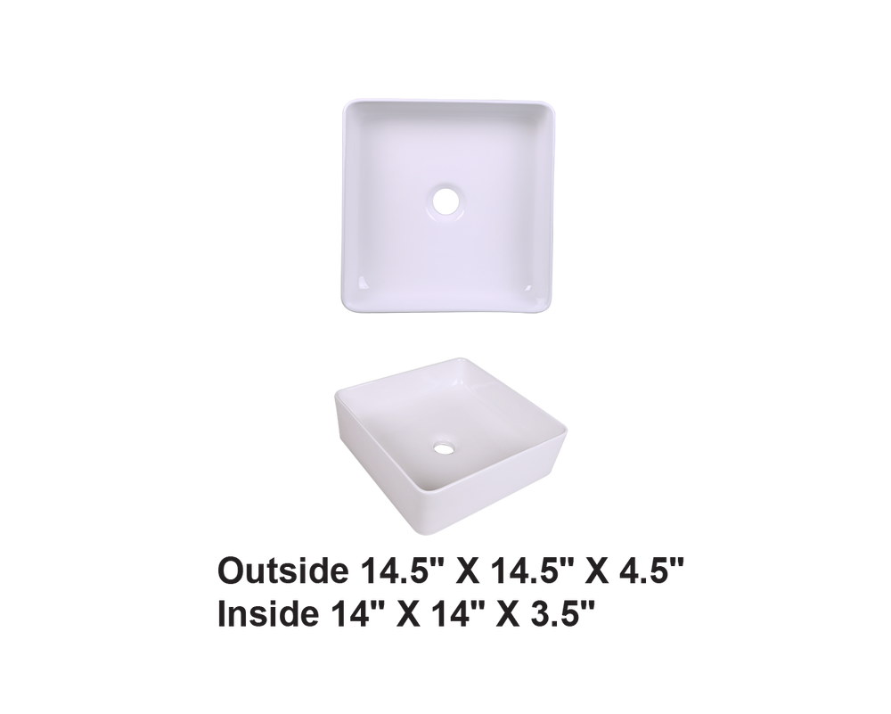 AD-C40-Vessel Rectangular Ceramic
