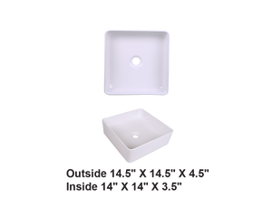 AD-C40-Vessel Rectangular Ceramic