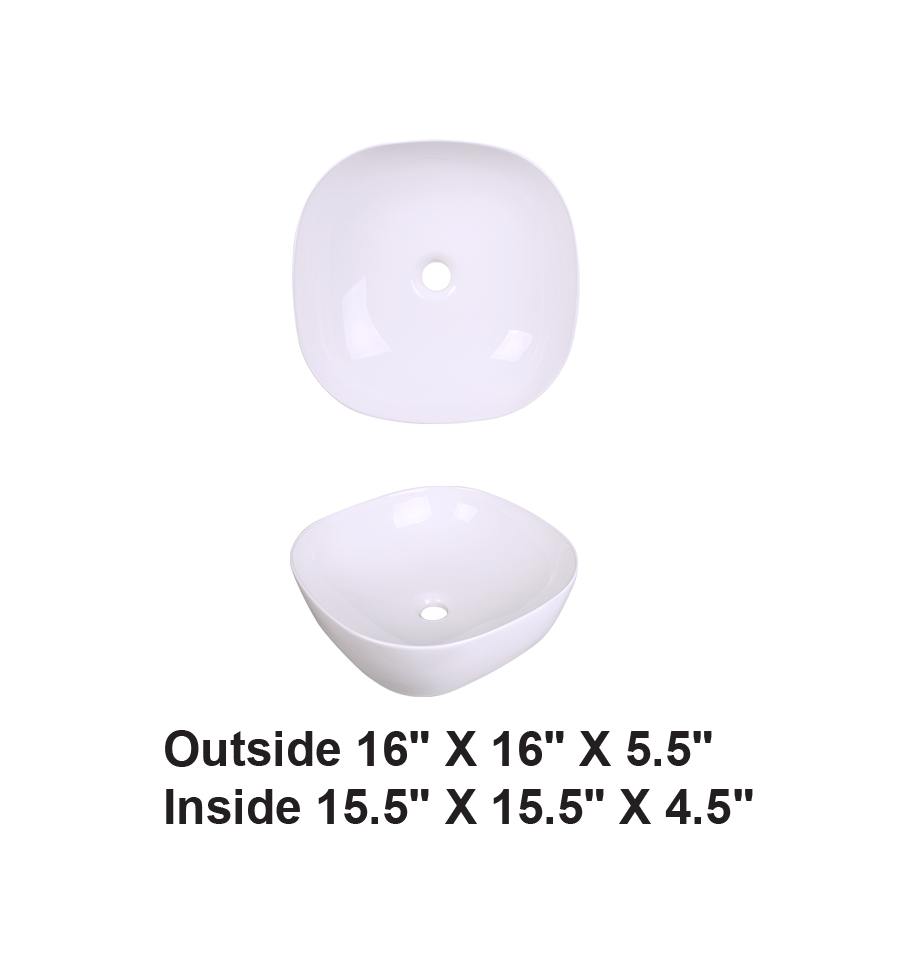 AD-C42-Vessel Rectangular Ceramic
