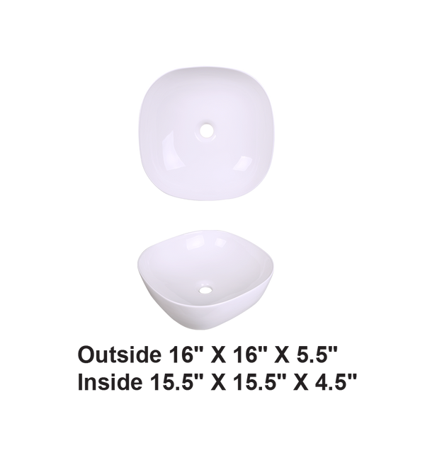 AD-C42-Vessel Rectangular Ceramic