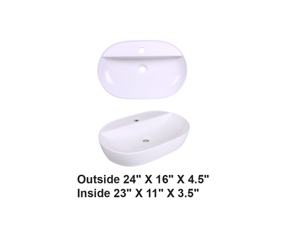 AD-C43-Vessel Rectangular Ceramic