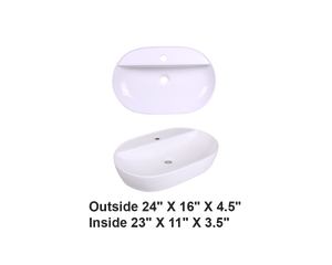 AD-C43-Vessel Rectangular Ceramic