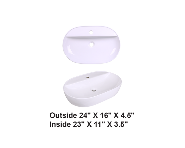 AD-C43-Vessel Rectangular Ceramic