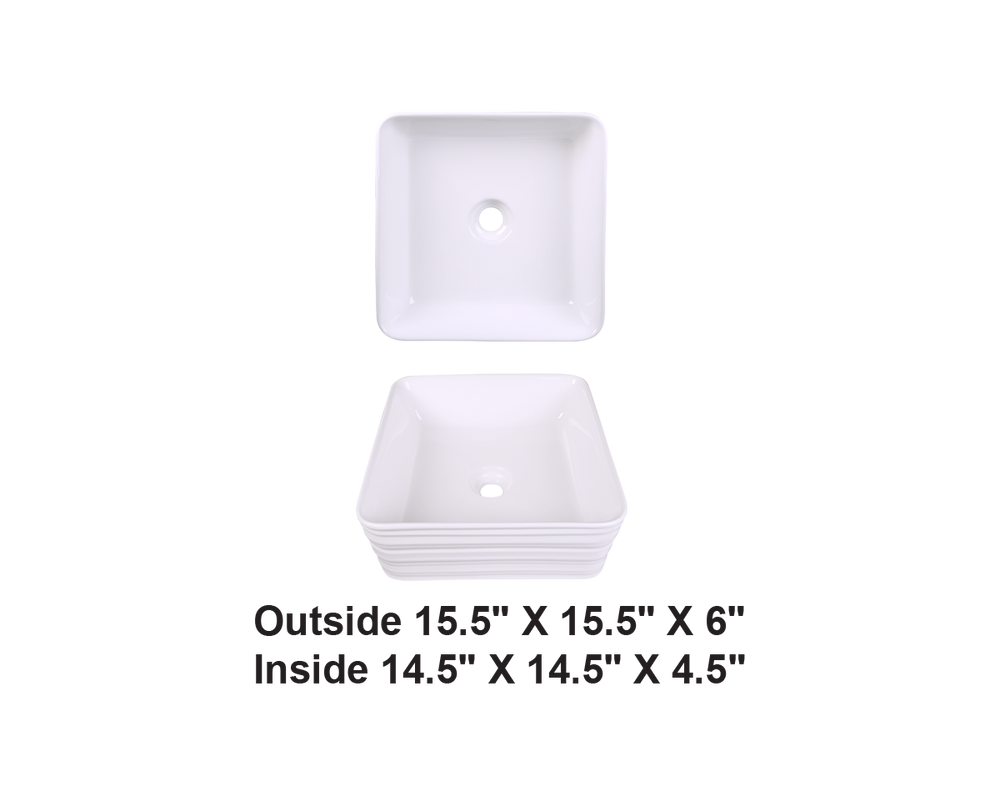 AD-C45-Vessel Rectangular Ceramic