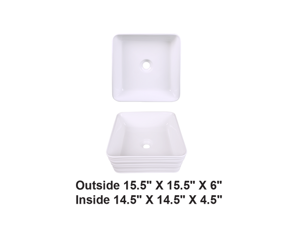 AD-C45-Vessel Rectangular Ceramic