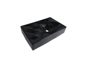 AD-C47-Black-Vessel Rectangular Ceramic Matte Black