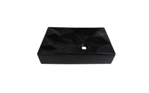 AD-C47-Black-Vessel Rectangular Ceramic Matte Black
