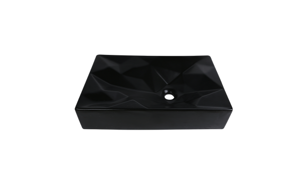 AD-C47-Black-Vessel Rectangular Ceramic Matte Black