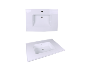 AD-C50-Vanity Top / Drop-in Rectangular Ceramic