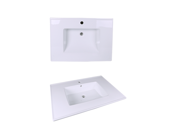 AD-C50-Vanity Top / Drop-in Rectangular Ceramic