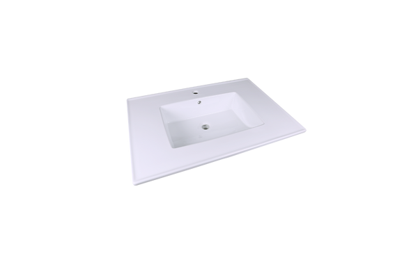 AD-C50-Vanity Top / Drop-in Rectangular Ceramic