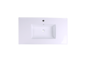 AD-C51-Vanity Top / Drop-in Rectangular Ceramic Sink