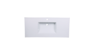 AD-C52-Vanity Top / Drop-in Rectangular Ceramic