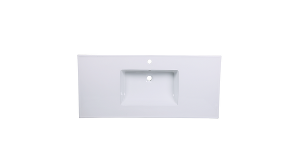 AD-C52-Vanity Top / Drop-in Rectangular Ceramic
