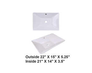 AD-C53-Vessel Rectangular Ceramic