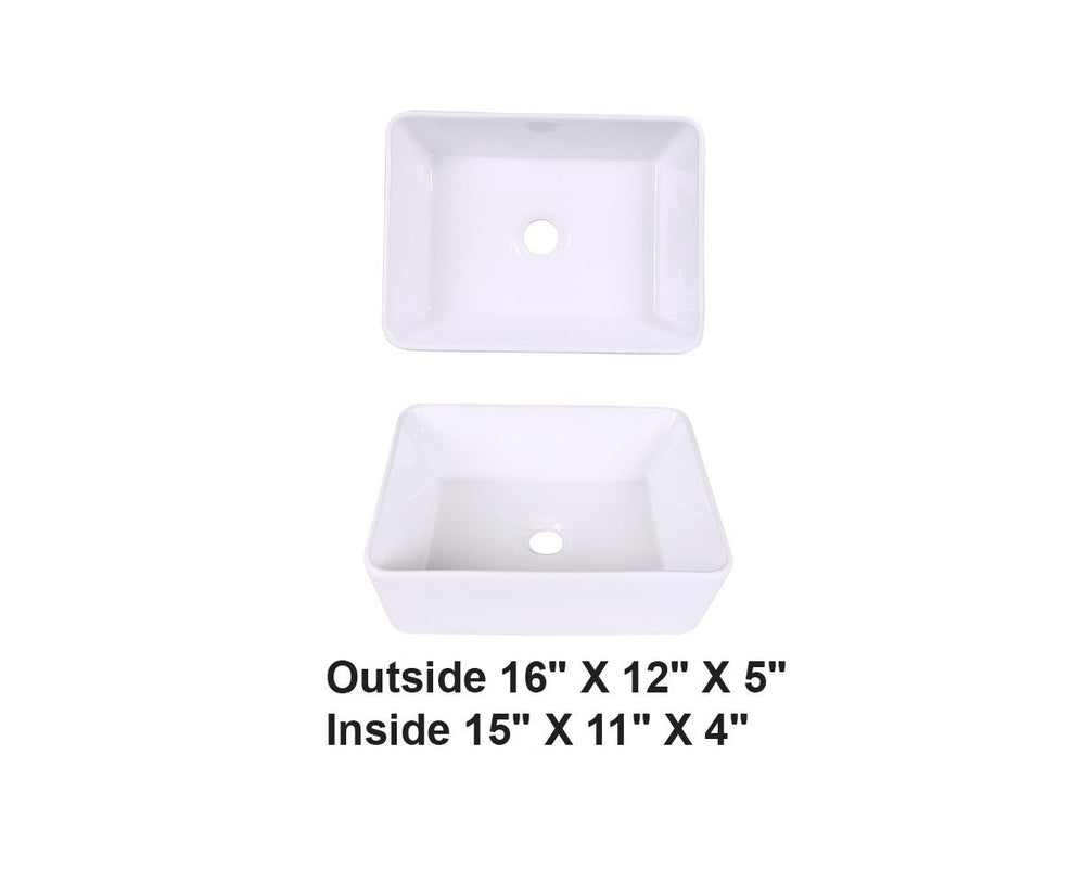 AD-C54-Vessel Rectangular Ceramic