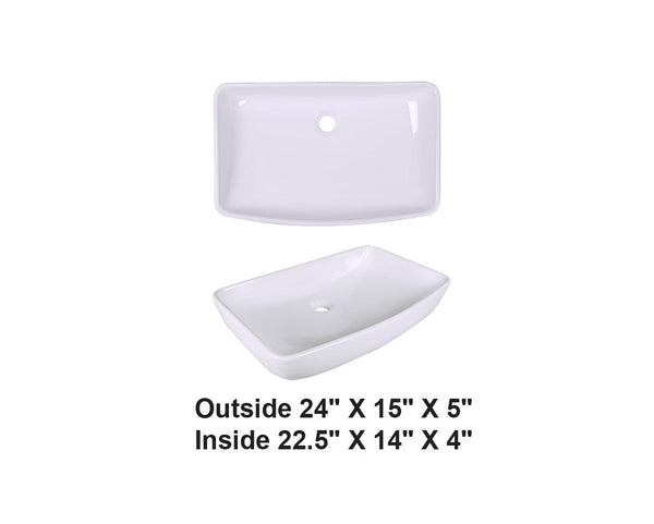 AD-C56-Vessel Rectangular Ceramic