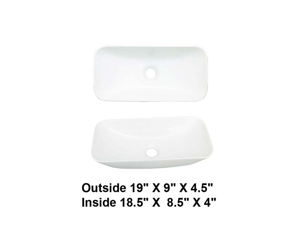 AD-C60-Vessel Rectangular Ceramic