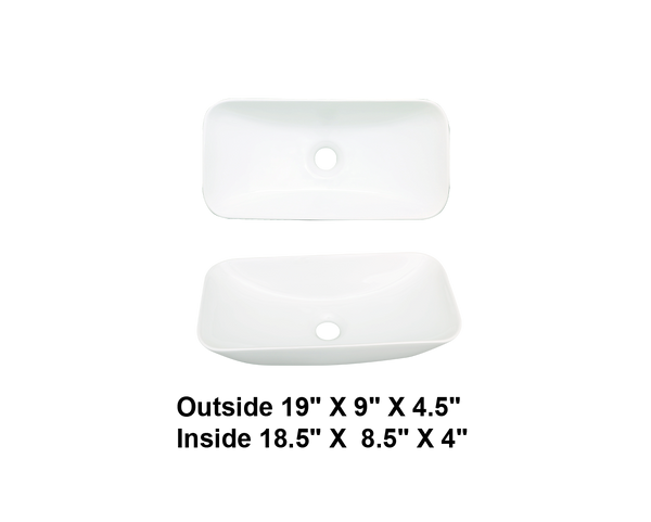 AD-C60-Vessel Rectangular Ceramic