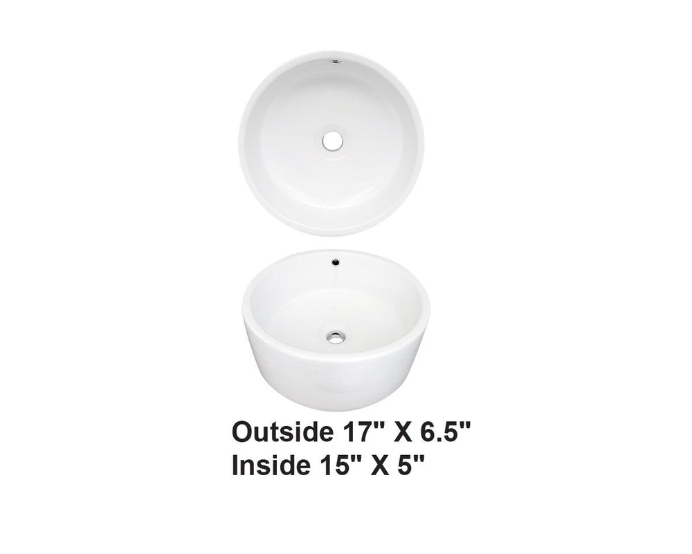 AD-C61-Vessel Round Ceramic
