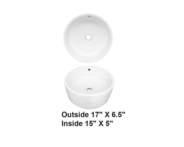 AD-C61-Vessel Round Ceramic