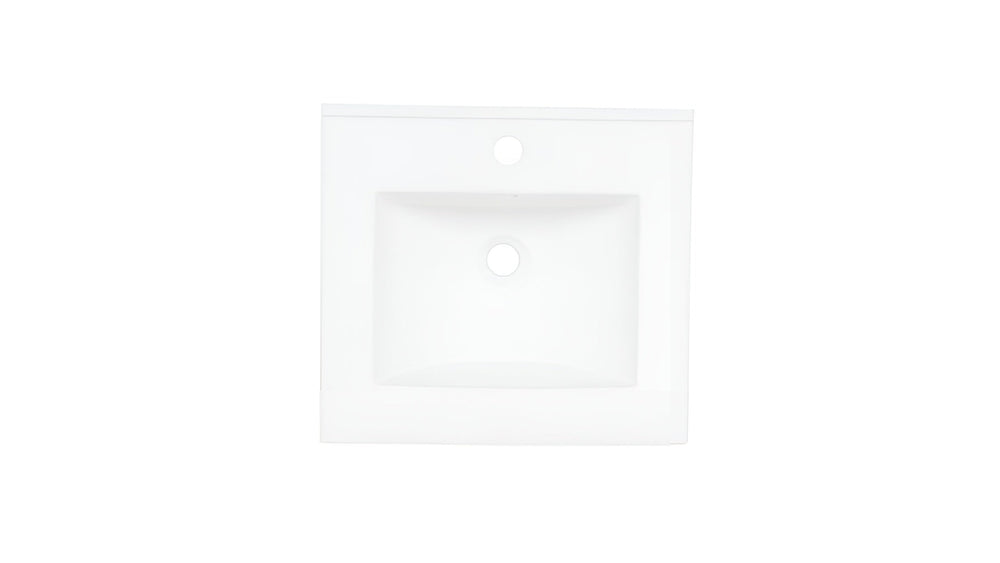 AD-C62-Vanity Top / Drop-in Rectangular Ceramic Sink