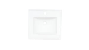 AD-C62-Vanity Top / Drop-in Rectangular Ceramic Sink