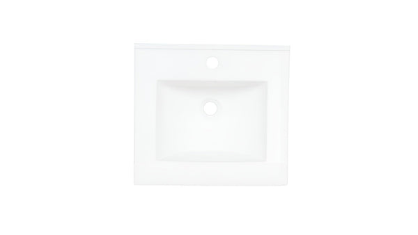 AD-C62-Vanity Top / Drop-in Rectangular Ceramic Sink