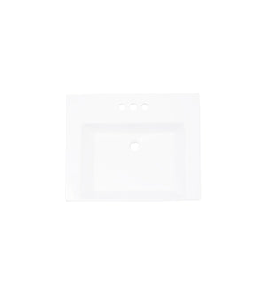 AD-C66-Pedestal Rectangular Ceramic Sink