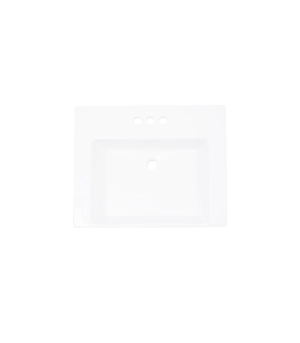 AD-C66-Pedestal Rectangular Ceramic Sink
