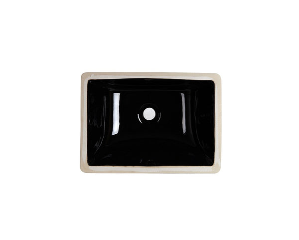 AD-C6S Black-Undermount Rectangular Ceramic Sink