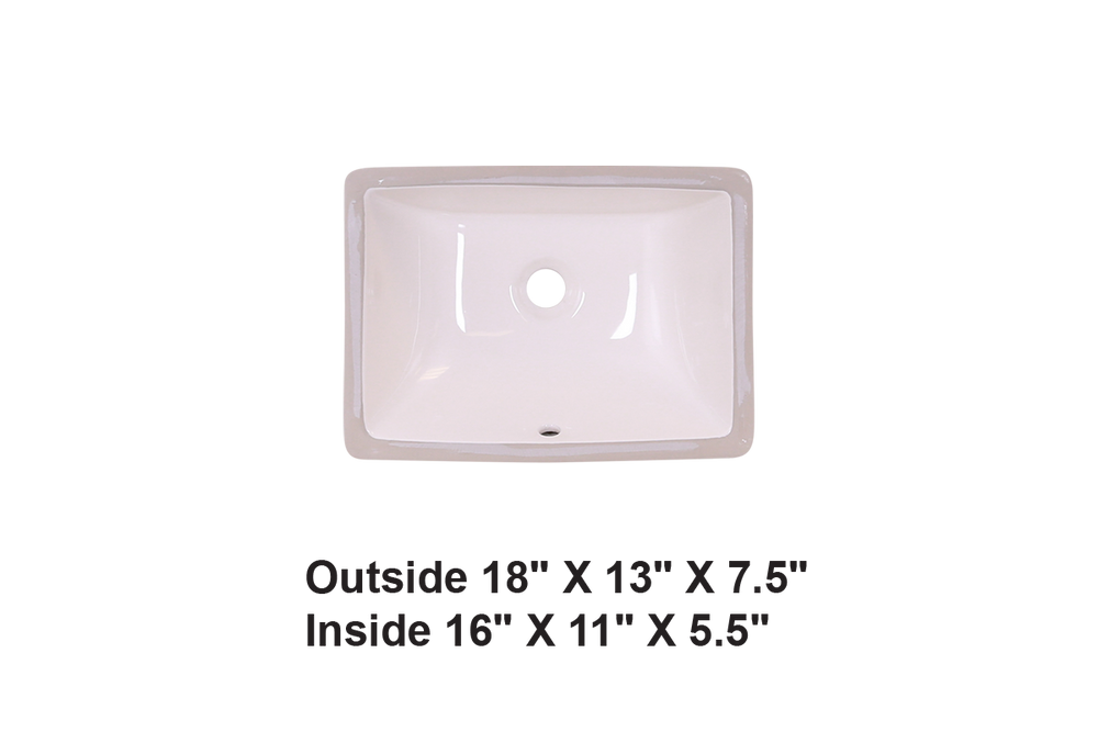 AD-C7S Bisque-Rectangular Ceramic