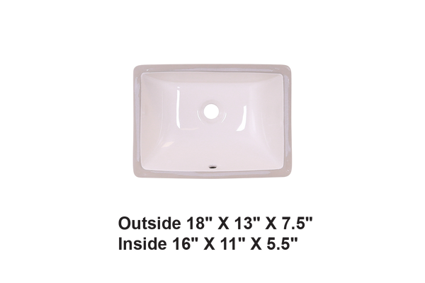 AD-C7S Bisque-Rectangular Ceramic