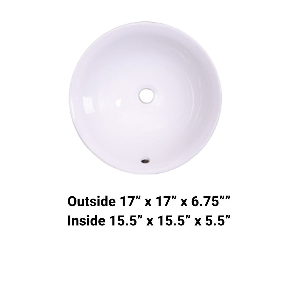 AD-C8 White-Vessel Ceramic