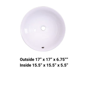 AD-C8 White-Vessel Ceramic